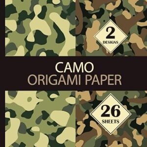 Camo Origami Paper: Military Army Patterns Paper